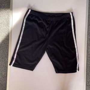 Darling black & white striped cotton  spandex shorts size 3XL